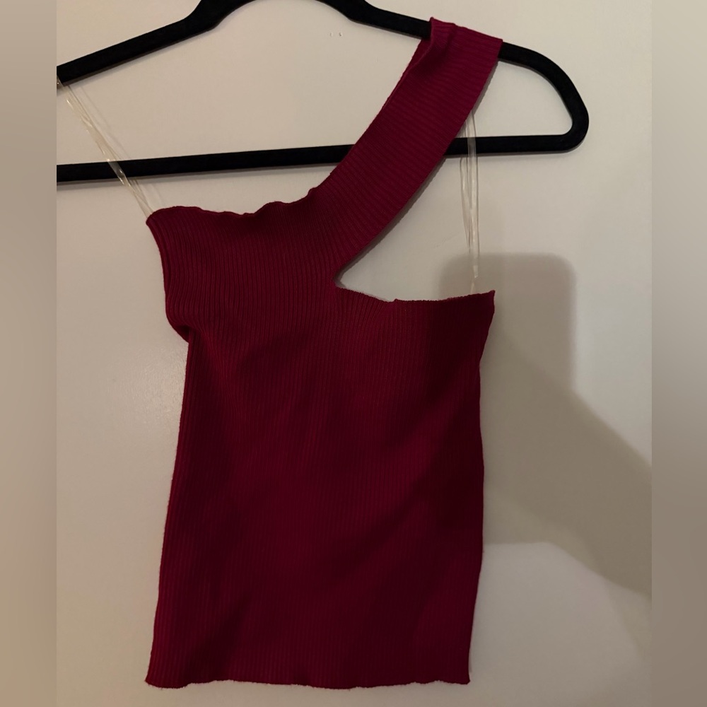 Windsor One-Shoulder Burgundy Dress